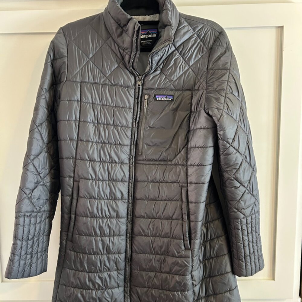 Patagonia Gray Women's Radalie Puffer Parka In Large  - Like New